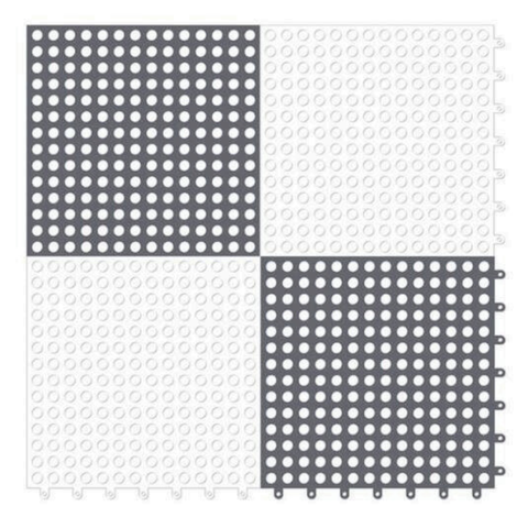 16 Tapete Flexível Antiderrapante 30x30 Box Banheiro Piscina:PRETO E BRANCO