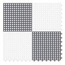 Ver imagem 1 de 16 Tapete Flexível Antiderrapante 30x30 Box Banheiro Piscina:PRETO E BRANCO