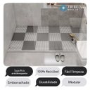 Ver imagem 2 de 16 Tapete Flexível Antiderrapante 30x30 Box Banheiro Piscina:PRETO E BRANCO
