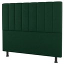 Ver imagem 1 de Cabeceira Cama Box Casal King Size Cora 195cm Suede Verde - Abmaza