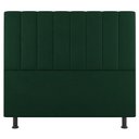 Ver imagem 3 de Cabeceira Cama Box Casal King Size Cora 195cm Suede Verde - Abmaza