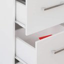 Ver imagem 6 de Mesa para Escritório Escrivaninha Home Office Mali A02 Olmo Branco - Lyam Decor