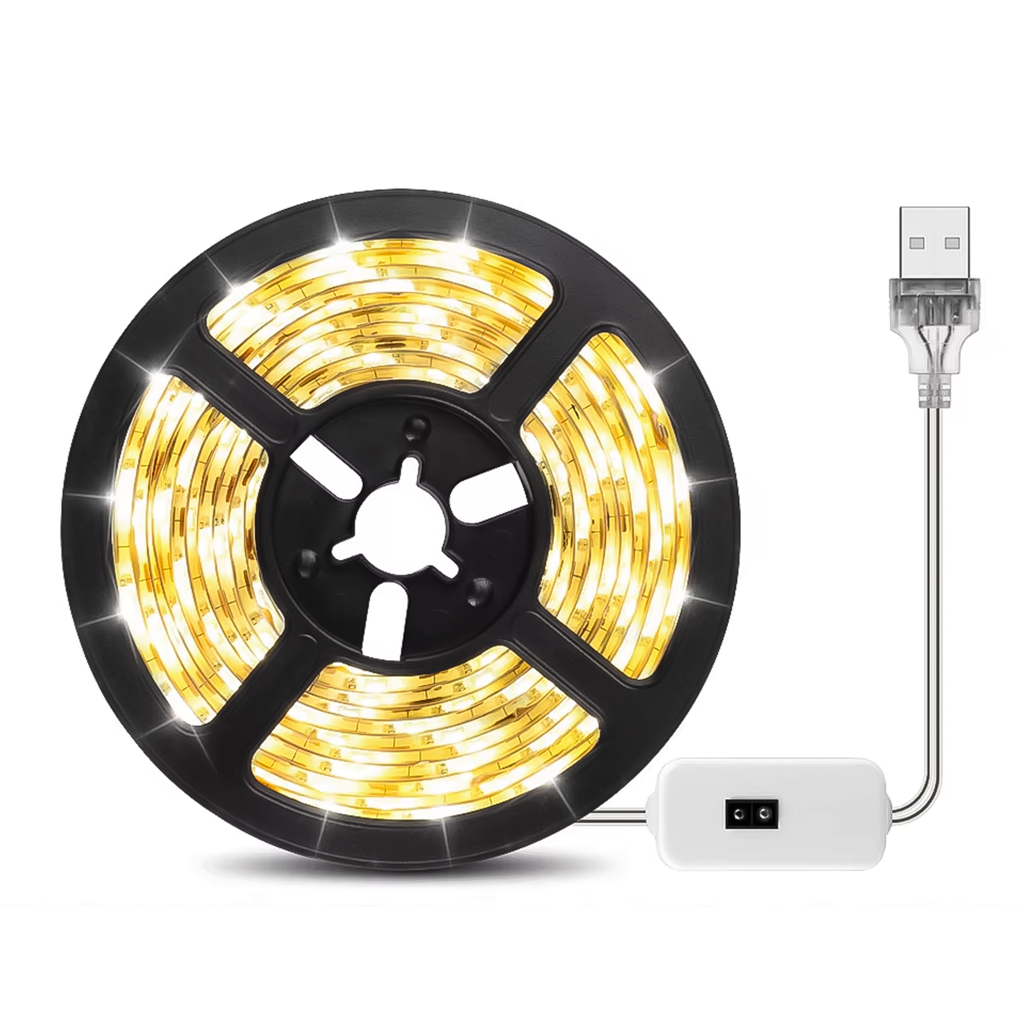 Fita Led com Sensor Movimento 1m, Luz Amarela, Usb, Lexlight - 4