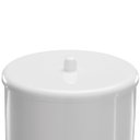 Ver imagem 5 de Assento Vaso Sanitário Tampa Oval Soft Branco + Lixeira Branca 6l Redondo com Tampa