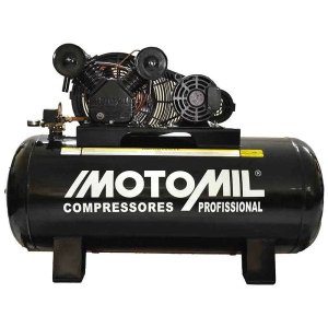 Compressor Profissional Trifásico 250L 30 Pés 7,5HP 220/380V - Motomil