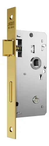 Fechadura Classic 3400 55mm Ros. Quadrada Interna Gold - 6
