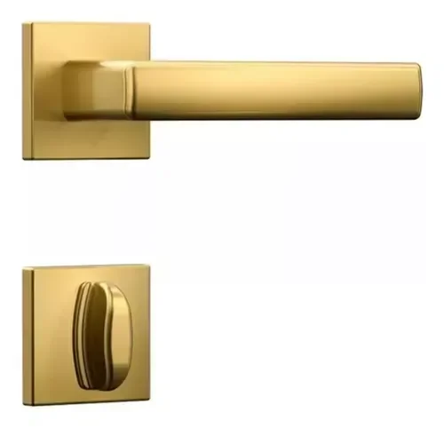 Fechadura Classic 3400 55mm Ros. Quadrada Interna Gold