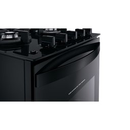 Fogão Brastemp Piso 4 Bocas com Mesa de Vidro e Grades Duplas de Ferro Fundido Preto Bivolt Bfo4vae - 7