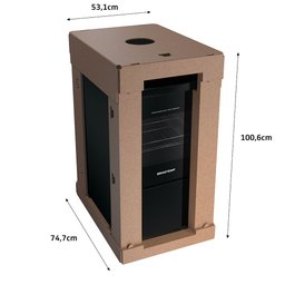 Fogão Brastemp Piso 4 Bocas com Mesa de Vidro e Grades Duplas de Ferro Fundido Preto Bivolt Bfo4vae - 9