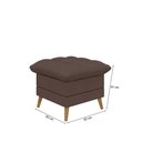 Ver imagem 6 de Poltrona Decorativa York com Puff –Veludo – Just Time