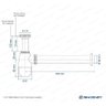 Sifão Metálico com Copo para Lavatório - 2