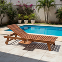 Ver imagem 1 de Espreguiçadeira Ripada com Bandeja Primavera Casa e Jardim