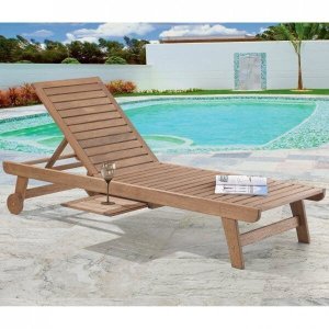Espreguiçadeira Ripada com Bandeja Primavera Casa e Jardim