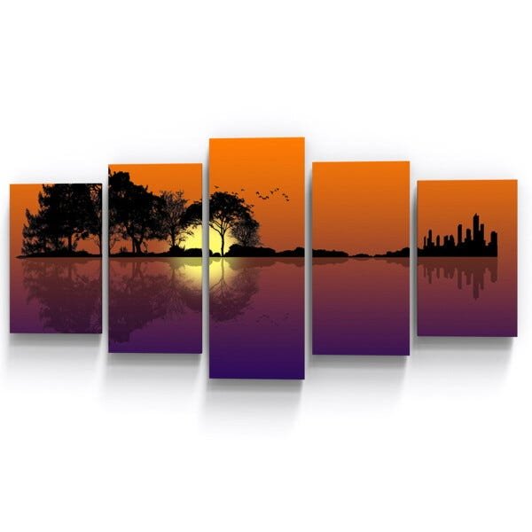 Quadros Decorativos Violão Paisagem Quarto - 3