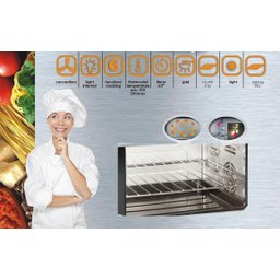 Forno Elétrico Bak 21 Litros 110v 1000w Bancada Master Cozinheiro Compacto na Cozinha com Timer Desl - 5
