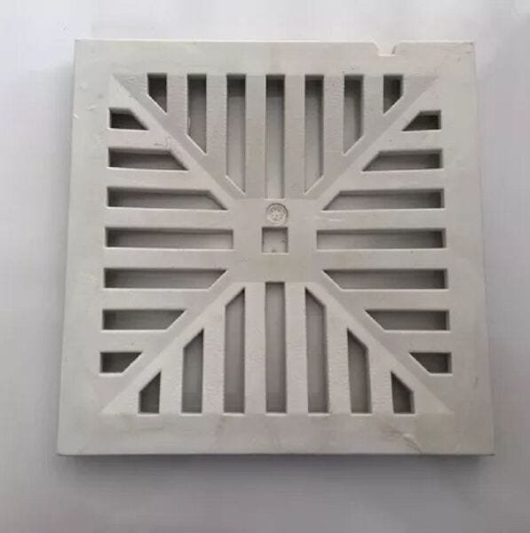 Ralo Coletor Odem Com Grelha 20x20 Branco - 1