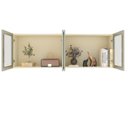 Ver imagem 4 de Módulo Aéreo 4 Portas com Vidro Reflecta e LED 100% MDF Concept Bege/Off White