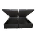 Ver imagem 1 de Base Box Baú Casal Bipartido Sintético Cinza 138x188