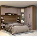 Ver imagem 2 de Módulo Roupeiro de 134,5cm 4 Portas 4 Gavetas Eucamóveis Paris - 340