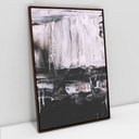 Ver imagem 1 de Quadro Decorativo em Canvas Abstrato Black White TaColado Moldura Flutuante 4,5cm Madeira 90 x 60cm