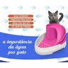 Fonte e bebedouro Purificador de água para cães e gatos Rosa - 2