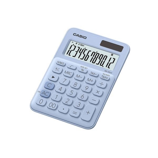 Calculadora compacta Casio mesa 12 dígitos MS-20UC-LB