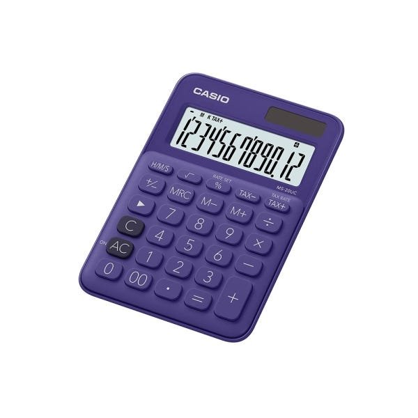 Calculadora compacta Casio de mesa 12 dígitos MS-20UC-PL