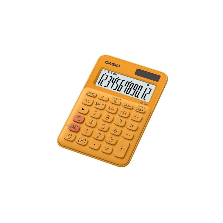 Calculadora compacta Casio de mesa 12 dígitos MS-20UC-RG