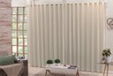 Ver imagem 2 de Cortina 3,00x2,50 Sala Quarto Cozinha Voil Blackout Tecido:bege