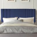 Ver imagem 1 de Painel Estofada Grécia 160CM Queen Suede Azul Marinho - D A DECOR
