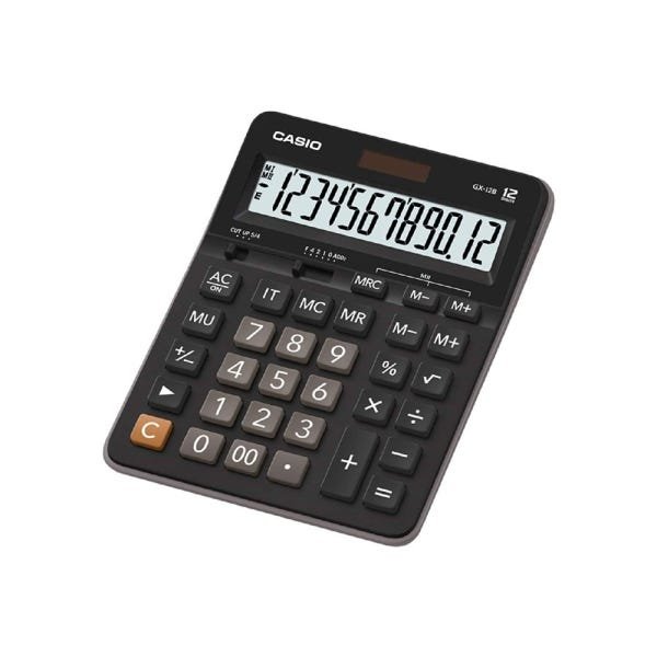Calculadora Casio compacta de mesa 12 dígitos GX-12B - 1