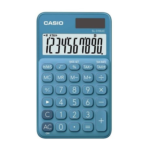 Calculadora Portátil Casio 10 dígito alim Dupla SL-310UC-BU