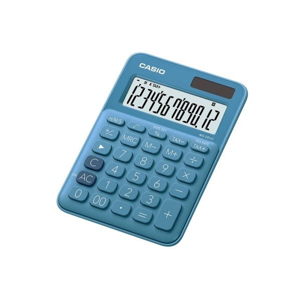 Calculadora Compacta Casio Mesa 12 Dígitos Ms-20uc-bu - 1