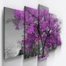 Quadros Decorativos Arvore Roxo Botanico Sala - 1