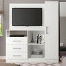 Cômoda Painel Camarim Painel 01 Porta 03 gavetas 149x173x43 Cm Branco 1045 MDP - PRIME - 1