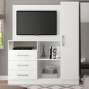 Ver imagem 1 de Cômoda Painel Camarim Painel 01 Porta 03 gavetas 149x173x43 Cm Branco 1045 MDP - PRIME