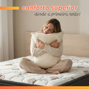 Ver mais imagens de Cama Box Baú Colchão Casal Queen Probel Molas Ensacadas Granville Pillow Top 158x198x69cm Marrom