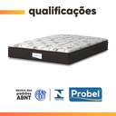 Ver imagem 6 de Cama Box Baú Colchão Casal Queen Probel Molas Ensacadas Granville Pillow Top 158x198x69cm Marrom