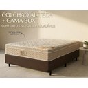 Ver imagem 6 de Cama Box Casal Marrom Colchão Ortobom de Molas Ensacadas Airtech Springpocket
