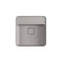 Ver imagem 2 de Cuba Semiencaixe Quadrada com Mesa 40cm Soft Antracite Deca