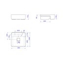 Ver imagem 4 de Cuba Semiencaixe Quadrada com Mesa 40cm Soft Antracite Deca