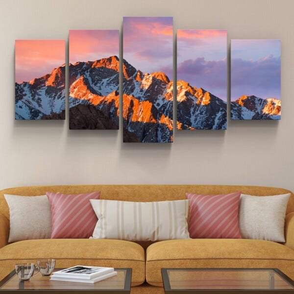 Quadros Decorativos Montanhas Paisagem Sala Recepção - 2