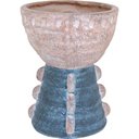 Ver imagem 1 de Cachepô Resina 44x34x34cm Cinza Vaso Decorativo Enfeite Casa Planta