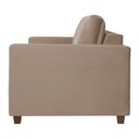 Ver imagem 4 de Sofá Cama Marcelle 1 Lugar 100 Solteiro Veludo Paris Pés de Madeira - Talento Móveis