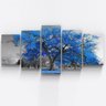 Quadros Decorativos Arvore Azul Botanico Sala - 3
