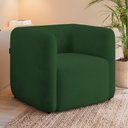 Ver imagem 2 de Poltrona para Sala de Estar Decorativa Kit com 2 Maggie K04 Veludo Verde - Mpozenato