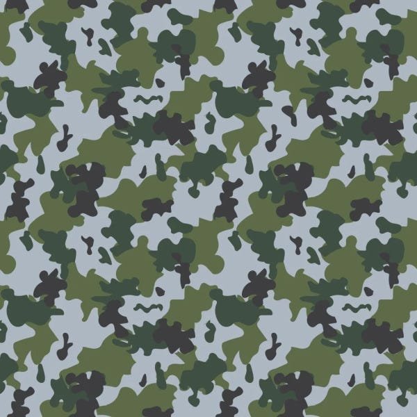 Papel de Parede Adesivo Rolo 0,58x3,00M Camuflado Militar 52478 - 2