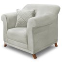Ver imagem 1 de Poltrona Decorativa Retro Polo com Almofada Veludo 2223 Ezz 2223