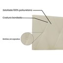 Ver imagem 3 de Cabeceira Painel Solteiro 0,90m Aquilla Corano Marfim