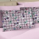 Ver imagem 2 de Jogo de Cama Portallar Casal Malha Disney 3 Pçs Lhama Rosa